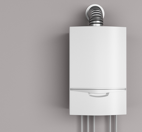 modern white boiler mounted on a wall with vent pipes showcasing efficient heating solutions for home comfort systems
