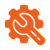 orange gear with wrench symbol representing repair tools for efficient fixes and maintenance tasks in various settings including automotive and home improvement projects 15 maintenance tips
